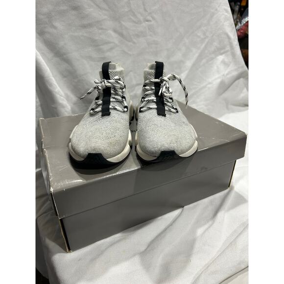 Pre-Owned In Box Balenciaga Speed Trainer Gray Men Size 9 Sock Sneakers Lace Up - Picture 8 of 9